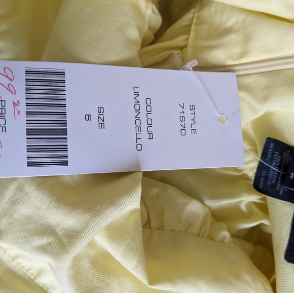 NWT French Connection Yellow Halter dress size 6 - Picture 3 of 4